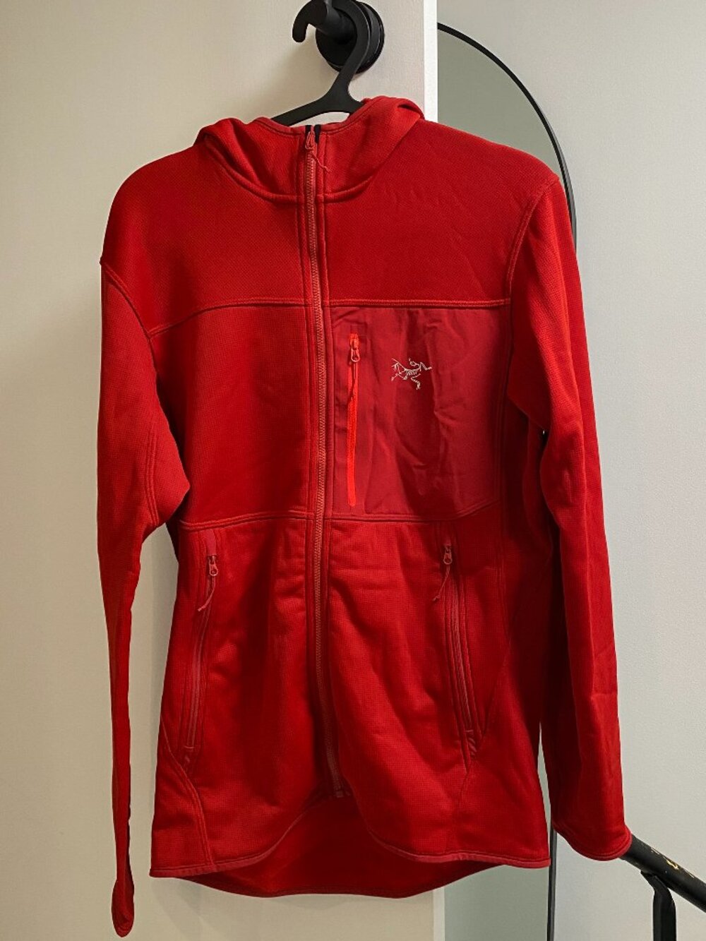 Arc'teryx Men's Fortrez Hoody Polartec Fleece Jacket Red Size S